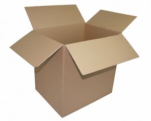 Faltkarton 450x350x(250)-450mm mit variabler Höhe 1-wellig Dickwelle braun Din A3+