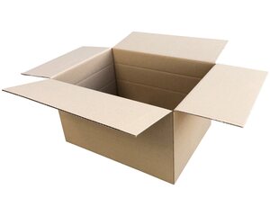 VEPATIM Faltkarton 455x340x(120)-265mm mit variabler Höhe 1-wellig Dickwelle braun