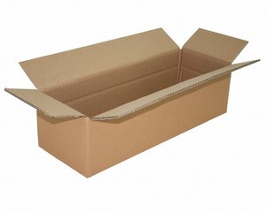 VEPATIM Faltkarton 460x160x(80)-115mm mit variabler Höhe 2-wellig braun