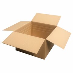 VEPATIM 250 Faltkarton 550x550x(200)-350mm mit variabler Höhe 2-wellig braun