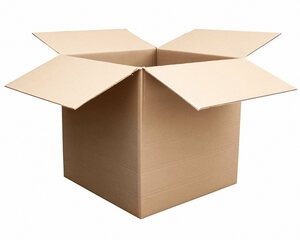 VEPATIM 150 Faltkarton 600x600x(300)-600mm (Außenmaß) mit variabler Höhe 2-wellig für FBA braun