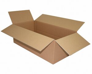 VEPATIM Faltkarton 600x300x(100)-200mm mit variabler Höhe 1-wellig Dickwelle braun