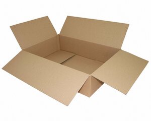 VEPATIM Faltkarton 600x400x160mm (Außenmaß) 1-wellig Dickwelle braun