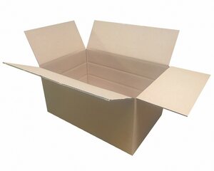 250x Faltkarton  600x400x(100)-300mm (Außenmaß) mit variabler Höhe 2-wellig braun