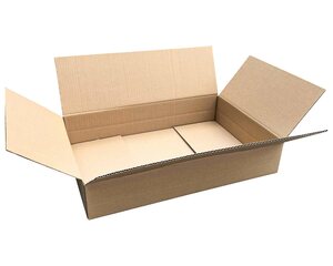 VEPATIM Faltkarton 600x450x(50)-150mm mit variabler Höhe 1-wellig Dickwelle braun