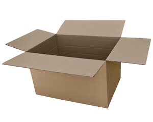 Faltkarton 800x550x(300)-550mm mit variabler Höhe 2-wellig braun