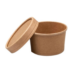 VEPATIM 1000 Dressingbecher Saucenbecher inkl. Deckel aus Kraftpapier FSC® 60ml