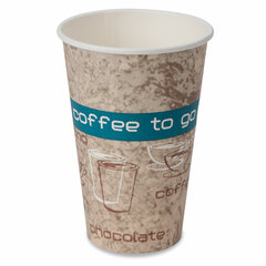 VEPATIM 5000 Kaffeebecher Premium "Coffee to go" Pappe beschichtet 16oz. 400 ml