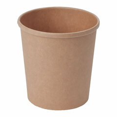 VEPATIM 500 Suppenbehälter Suppenbecher aus Kraftpapier braun 400ml FSC®