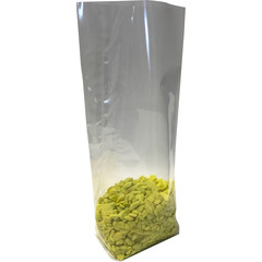 Kreuzbodenbeutel OPP 75 x 130mm transparent mit Siegelnaht 30my 