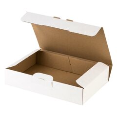 Versandkarton 235x155x46 schnelle Aufrichtung mit Steckverschluss Maxibrief und Warensendung Din A5 weiß