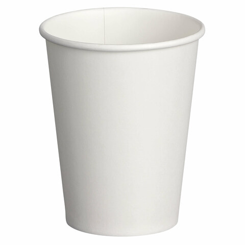 50x Heiß- und Kaltgetränkebecher weiß Pappe beschichtet  4oz. 100 ml