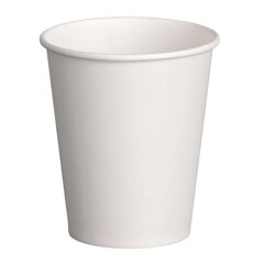 Heiß- und Kaltgetränkebecher weiß Pappe beschichtet 200 ml (max 270ml) 