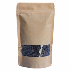 100x Standbodenbeutel Kraftpapier braun mit Fenster 110x185x65mm 250ml 