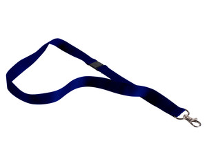 VEPATIM 10 Textilband für Ausweishalter Schlüsselband Lanyard Schlüsselbänder blau