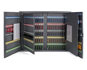 VEPATIM Schlüsselkasten XXL 2 türig für 300 Schlüssel inkl Anhänger und Einwurfschlitz