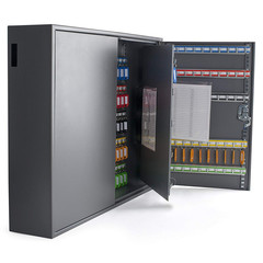 Preview: VEPATIM Schlüsselkasten XXL 2 türig für 300 Schlüssel inkl Anhänger und Einwurfschlitz