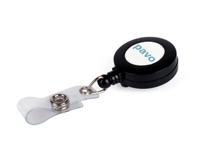 VEPATIM 50 Ausweiskartenhalter Jojo mit zusätzlichem Clip an der Rückseite schwarz