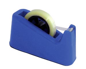 1x Tischabroller für 12 16 19 und 25mm Klebefilm mit 25+76mm Kern blau