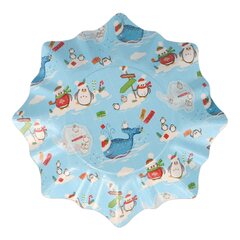 Preview: VEPATIM 10 Gebäckschalen Plätzchenschalen für Weihnachtsgebäck Pappe Ø 28 cm verschiedene Motive 