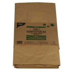 2x Kompostsäcke 2-lagiges Kraftpapier 240L 115 cm x 80 cm x 30 cm braun
