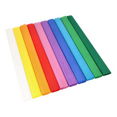 VEPATIM 10 Rollen Krepppapier 2,5m x 50cm auf Rolle für dekorative Gastro-Einsätze