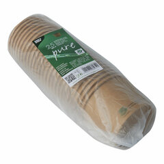 Preview: VEPATIM 500 Suppenbecher Pappe rund 350 ml braun kompostierbar