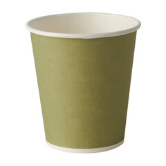 20x BIO Trinkbecher Whiskeybecher aus Pappe 10 cl - 100 ml dunkelgrün