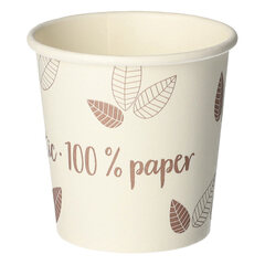 BIO Heißgetränke Trinkbecher Coffee to Go unbeschichtet weiß lila 100ml 