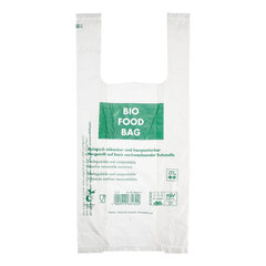 VEPATIM 100 Hemdchentragetaschen Knotenbeutel Kompostierbare Folie 12my transparent 47x22cm