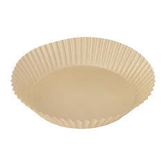 VEPATIM 100 Backpapierzuschnitte für Heißluftfritteusen Mikrowelle Backofen Ø16cm x 4,5cm braun