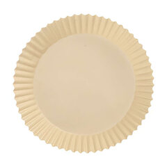 Preview: VEPATIM 100 Backpapierzuschnitte für Heißluftfritteusen Mikrowelle Backofen Ø16cm x 4,5cm braun