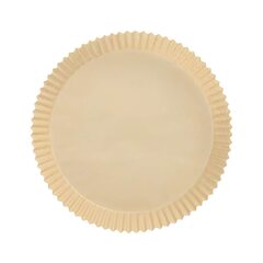 Preview: VEPATIM 100 Backpapierzuschnitte für Heißluftfritteusen Mikrowelle Backofen Ø20cm x 4,5cm braun