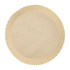 Preview: VEPATIM 100 Backpapierzuschnitte für Heißluftfritteusen Mikrowelle Backofen Ø23cm x 4,5cm braun