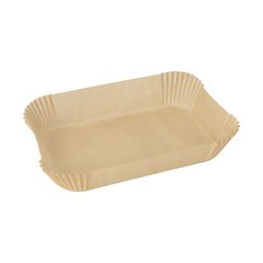 1000x Backpapierzuschnitte für Heißluftfritteusen Mikrowelle Backofen 22 x 14 x 4,5cm braun