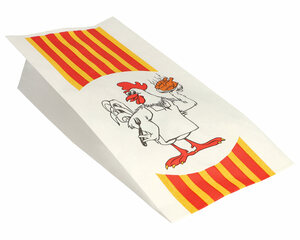 1000x PAPSTAR Grillhähnchen Hähnchenbeutel Papier HDPE-Einlage 28x13x8cm