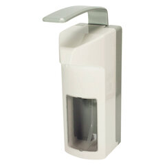 1x Wandspender 32 x 10,5 x 21,5 cm weiss 1000 ml mit Langarmhebel