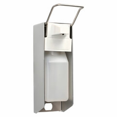 1x Wandspender 24,2 x 8,3 x 15,5 cm Aluminium 500 ml Kurzarmhebel + Leerflasche