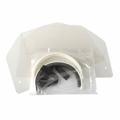 Preview: Gesichtsschutzmaske Schutzschild inkl. 2 Visiere 25 cm weiss zum Selbstaufbau