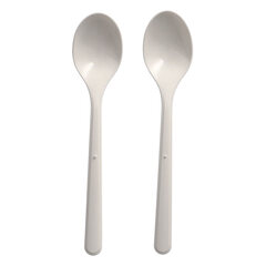 1000x BIO-Kaffeelöffel Mehrweg 130mm aus BIO-PP extra stabil weiss