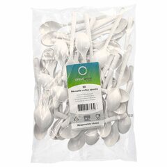 Preview: 1000x BIO-Kaffeelöffel Mehrweg 130mm aus BIO-PP extra stabil weiss