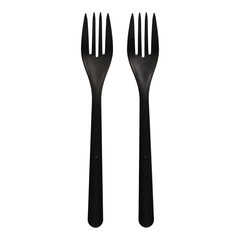 1000x BIO-Gabeln Mehrweg 185mm aus BIO-PP extra stabil schwarz