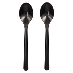 1000x BIO-Kaffeelöffel Mehrweg 130mm aus BIO-PP extra stabil schwarz