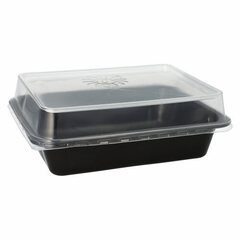 100x Mehrweg Menüschalen ungeteilt 22,7 x 17,8cm H 7,2 cm inkl. Deckel