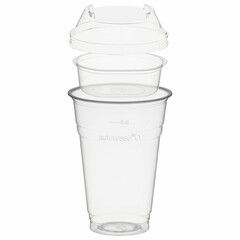 VEPATIM 50 Trinkbecher 400ml + Domdeckel stapelbar + Einsatzbecher Ø 96mm (PLA)