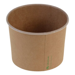 10000x Eisbecher Pappbecher Kraft mit Biobeschichtung 480 ml Ø 105mm braun 