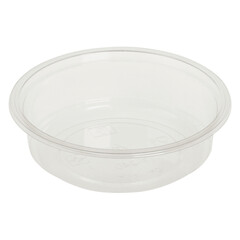 VEPATIM 100 Feinkostbecher transparent aus kompostierbarem Kunststoff (PLA) 240 ml Ø 12,1 cm