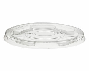 50x BIO Deckel flach ohne Loch zu Becher Ø 96 mm Bio-Kunststoff (PLA)