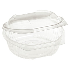 VEPATIM 100 Salatschalen fixer Deckel kompostierbarer Kunststoff (PLA) transparent 800ml