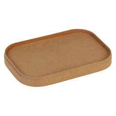 VEPATIM 50 Deckel aus Kraftpapier für Pappschalen rechteckig 173x120mm